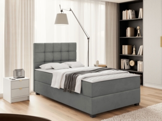 Boxspringbett Lomoxo (Farbe: Manila 16, Größe: 120 x 200)