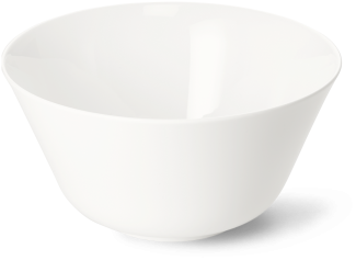 Schüssel 20 cm 1,50 l Fine Bone China Pure Weiss Dibbern Schüssel - Mikrowelle geeignet, Spülmaschinenfest