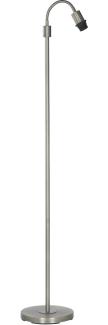 PR Home Amy Flex Stehlampe silber E27 Schalter am Kopf 150x24,5x30cm ohne Lampenschirm