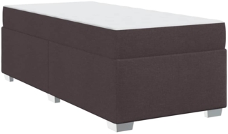 vidaXL Bettgestell Dunkelbraun 90 x 190 cm Taschenfedern 3399155