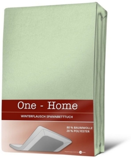 One Home Spannbettlaken Winter, Baumwolle, Gummizug: rundum, (1 Stück), kuschelig warm und flauschig