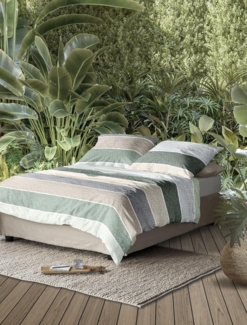 Irisette Bettwäsche Easy 8608, Seersucker, 2 teilig, pflegeleicht und bügelfrei