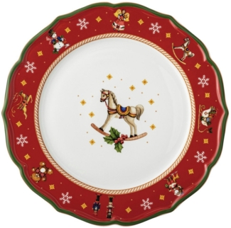 Hutschenreuther Teller Flach 33 cm Happy Wintertime Red