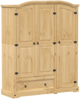 vidaXL Kleiderschrank Corona 151,5x52x186 cm Massivholz Kiefer 4012160