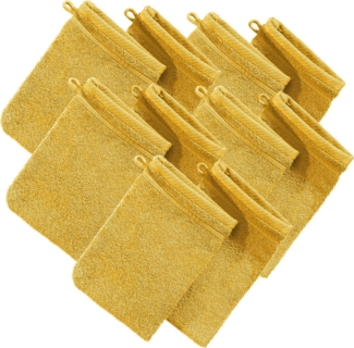 Erwin Müller Waschhandschuh Waschhandschuh "Heidelberg" 10er-Pack, Frottier, Walk-Frottier Uni
