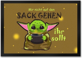 speecheese Fußmatte Science Fiction Fußmatte in 35x50 cm Spruch nicht auf den Sack gehen