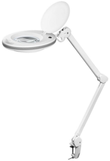 Goobay Lupenlampe 8 W LED-Lupenleuchte mit Klemme, SMD LED, kaltweiß, 6500 K, 6500 K