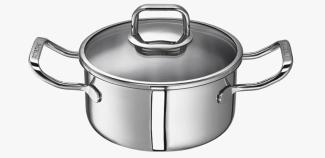 Schulte Ufer Turbo-Line i Bratentopf silber 16 cm