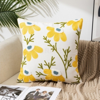 BYSURE Kissenbezüge, (2 Stück), 3D Blumenmuster Boho-Kissenbezüge