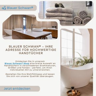 MatratzenL.A.B® Handtuch Set Gomez 500 g/m² Blauer Schwan®, (1er oder 5er Set)