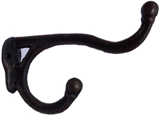 Linoows Wandhaken Wandhaken, Kleiderhaken, Hut Haken, Antiker Garderobenhaken, alle Räume, (1-St), Wandhaken im Antikstil aus Gusseisen