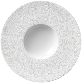 Guy Degrenne Teller tief 28 cm mit breiter Fahne Collection L Coutur