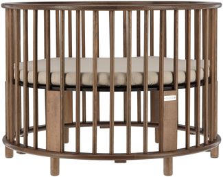 Bopita Rondo Laufstall – Walnuss Holz kolonial wal