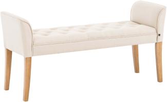 CLP Chaiselongue Cleopatra Gestell aus Kautschukholz,creme antik-hell