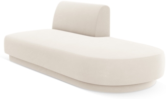 Micadoni 2-Sitzer Sitzmodul offen Miley Rechts Samtstoff Helles Beige