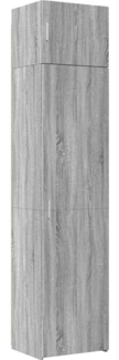 vidaXL Hochschrank Schmal Grau Sonoma 50x42,5x225 cm Holzwerkstoff 3281306