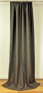 novumfix Vorhang Filzvorhang Softfilz Kälteschutz braun verschiedene Längen Kräuselband, verdunkelnd, energiesparen