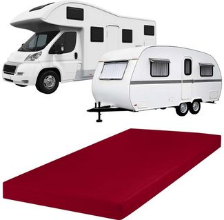 REDBEST Spannbettlaken Spannbettlaken "Pittsburgh" für Wohnwagen, Wohnmobil und Boot, Polyester, Gummizug: Rundumgummi, (1 Stück), Single-Jersey Uni