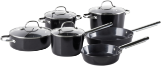Pfannenset 10-teilig ELITE PRO Schwarz