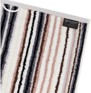 Ross Vita 4 tlg. Frottier-Set - 4 X Handtuch (50 X 100cm) - 520 - Dunkelgrau / braun