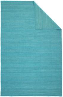 Morgenland Kelim Teppich - Trendy - Fancy - rechteckig - 200x140 - Türkis