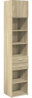 vidaXL Hochschrank Schmal Sonoma-Eiche 45x42,5x225 cm Holzwerkstoff 3281296