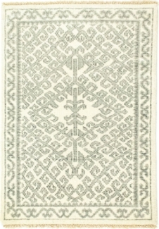 Morgenland Designer Teppich - 88 x 62 cm - grau
