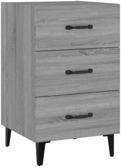 Nachttisch Nachtschrank Grau Sonoma 40x40x66 cm Holzwerkstoff