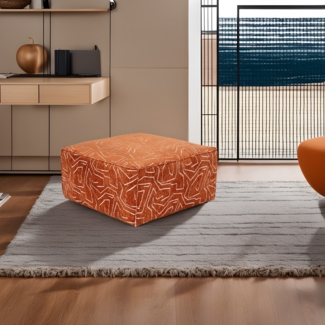Hocker, 'Lora', 40 x 85 x 85, Orange