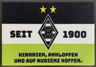 BERONAGE Fußmatte Borussia Mönchengladbach Fußmatte Fohlen-Elf 60x40 cm Fußabstreifer