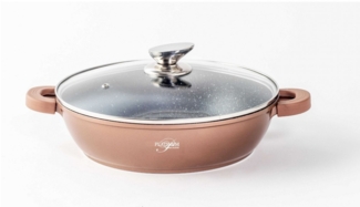 Pfanne Bratpfanne Schmorpfanne Glasdeckel Aluguss Ø32cm PLATINUM Copper DAR32