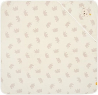 Steiff Kapuzenhandtuch Steiff Badetuch mit Kapuze creme