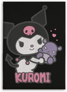 Kuromi Flanell Decke 110x150 cm Weiche Kuscheldecke für Erwachsene & Kinder