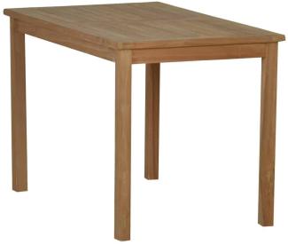 MiaMöbel Teak Esstisch 120x70cm Massivholz Teak Modern