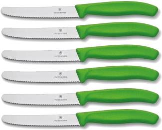 Victorinox Tafelmesser Tomatenmesser 6er Set grün