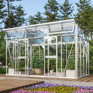 Vitavia Gewächshaus "Aura 11500", aluminium, 11,5 m²,3 mm ESG, 10 mm HKP