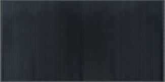 vidaXL Teppich Rechteckig Grau 100x200 cm Bambus 376946