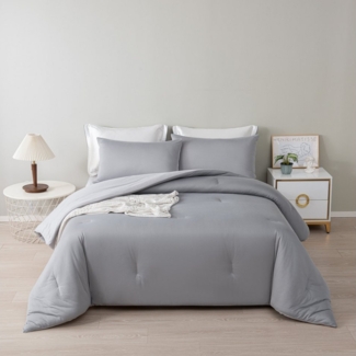 wohnTRAUM24 Microfaserbettdecke Bettdecke 135x200 200x200 cm, Ganzjahresdecke,Weich und Bügelfrei, Premium Qualität, uni, mit Kissenbezüge 80x80cm