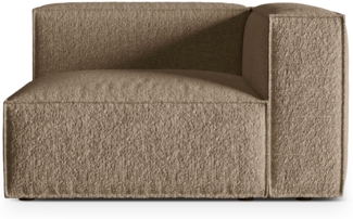 Micadoni Eckmodul Groß Nuria 1-Sitzer Rechts Boucle Cappuccino