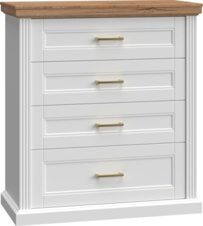 Home affaire Kommode Tara Schubkastenkommode, B/T/H: 101/48/112 cm, lackiert mit wasserbasiertem UV-Lack, Soft-Close-Funktion