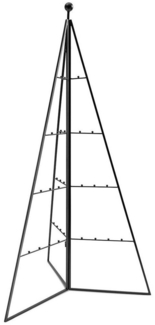 casa NOVA Künstlicher Weihnachtsbaum LABENA, Schwarz, Eisen, Faltbar, B 61 x H 120 x T 52,5 cm