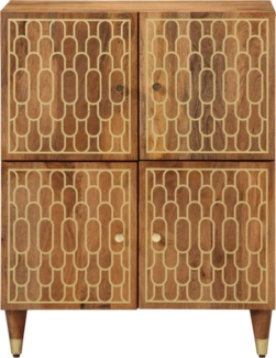 vidaXL Beistellschrank 60x33x75 cm Massivholz Mango 358310