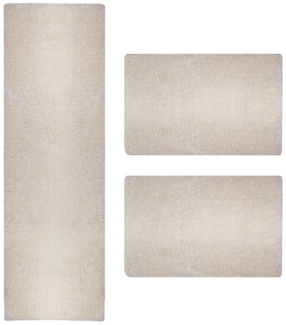 Karat Bettumrandung Royal Flokati, rechteckig, Teppichläufer, verschiedene Farben, (3-tlg), Flokati