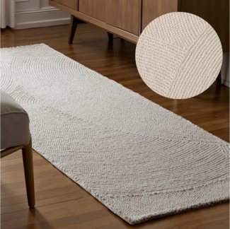 HANSE Home Wollteppich Eleni, rechteckig, Höhe: 18 mm, Handgetuftet, Wolle, Natur, Wohnzimmer, Schlafzimmer, Skandi, Hygge