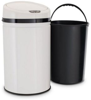 Echtwerk 'Inox' Abfalleimer mit Infrarot-Sensor, Edelstahl, 30 Liter, Weiß