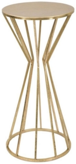 Natur24 Beistelltisch Beistelltisch 80 x 38 x 38 cm Gold Metall