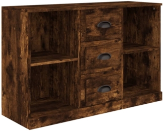vidaXL Sideboard Räuchereiche 104,5x35,5x67,5 cm Holzwerkstoff 816237