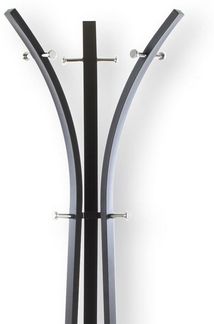 IDIMEX Garderobenständer Kleiderständer Lugano in schwarz mit 9 Kleiderhaken