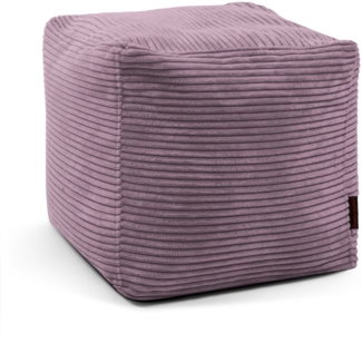 Sitzsack ‘Pouf Up!‘, Bezugstoff - Waves, 100% Polyester, Lilac, 40x45x45 cm cm.