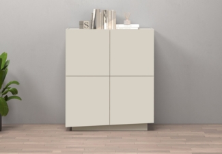 INOSIGN Highboard VELA, Highboard, Höhe 120 cm,Design mit schrägen Türen (1 St), Made in Italy, Maße-B/T/H: 100x35x120,hohes Sideboard,Anrichte,Kommode